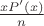 $\frac{xP'(x)}{n}$