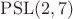 $\mathrm{PSL}(2,7)$