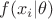 $f(x_i|\theta)$
