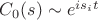 $C_0(s)\sim e^{i s_i t}$