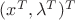 $(x^T,\lambda^T)^T$