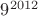 $9^{2012}$