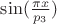 $\sin(\tfrac{\pi x}{p_3}) $