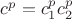 $c^p=c_1^pc_2^p $