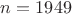 $n=1949$ $n=1949$