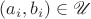 $(a_i,b_i)\in\mathscr U$