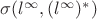$\sigma(l^\infty,(l^\infty)^*)$