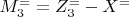 $ M^=_3 = Z^=_3 - X^= $