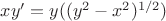 $xy'=y((y^{2}-x^{2})^{1/2})$