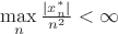 $\[\mathop {\max }\limits_n \frac{{\left| {x_n^*} \right|}}
{{{n^2}}} < \infty \]
$