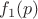 $f_1(p)$