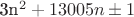 3n^{2} + 13005n \pm 1