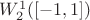 $W^1_2([-1,1])$