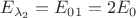 $E_{\lambda_{2}}=E_{01}=2E_{0}$