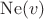 $\operatorname{Ne}(v)$