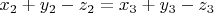 $x_2+y_2-z_2=x_3+y_3-z_3$