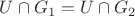 $U\cap G_1=U\cap G_2$