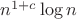 $n^{1+c}\log n$