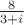 $\frac {8} {3+i}$