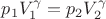 $p_1V_1^\gamma=p_2V_2^\gamma$