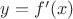 $y=f'(x)$ $y=f'(x)$