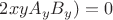 $2 x y A_y B_y) = 0$