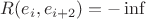 $R(e_i, e_{i+2})=-\inf$