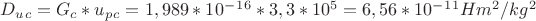 $D_u_c=G_c*u_p_c=1,989*10^-^1^6*3,3*10^5=6,56*10^-^1^1Hm^2/kg^2$