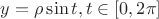 $y=\rho \sin t , t \in [0,2\pi]$