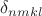 $\delta_{nmkl}$