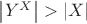 $\left|Y^X\right|>|X|$