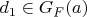$d_1 \in G_F(a)$