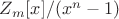 $Z_m[x]/(x^n-1)$