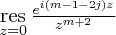 \large$\mathop{\mathrm{res}}\limits_{z=0}\frac{e^{i(m-1-2j)z}}{z^{m+2}}$
