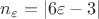 $n_\varepsilon=|6\varepsilon-3|$