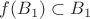 $f(B_1)\subset B_1$