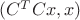 $(C^TCx,x)$