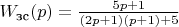 $W_{\text{зс}}(p)=\frac{5p+1}{ (2p+1)(p+1)+5 } $