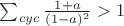 \sum_{cyc} \frac{1+a}{(1-a)^2} >1