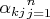 $$\alpha_{kj}\limits_{j=1}^n$$