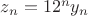 $z_n=12^ny_n$