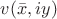 $v(\bar{x},iy)$