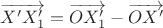 $\overrightarrow {X'X'_1}=\overrightarrow{OX'_1}-\overrightarrow{OX'}$