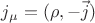 $j_\mu=(\rho, -\vec j)$