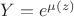 $Y=e^{\mu(z)}$