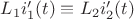 $L_1i_1'(t)\equiv L_2i_2'(t)$