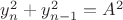 $y_n^2+y_{n-1}^2=A^2$