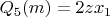 $Q_5(m)=2zx_1$