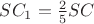 $SC_1=\frac25 SC$