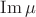 $\operatorname{Im}\mu$